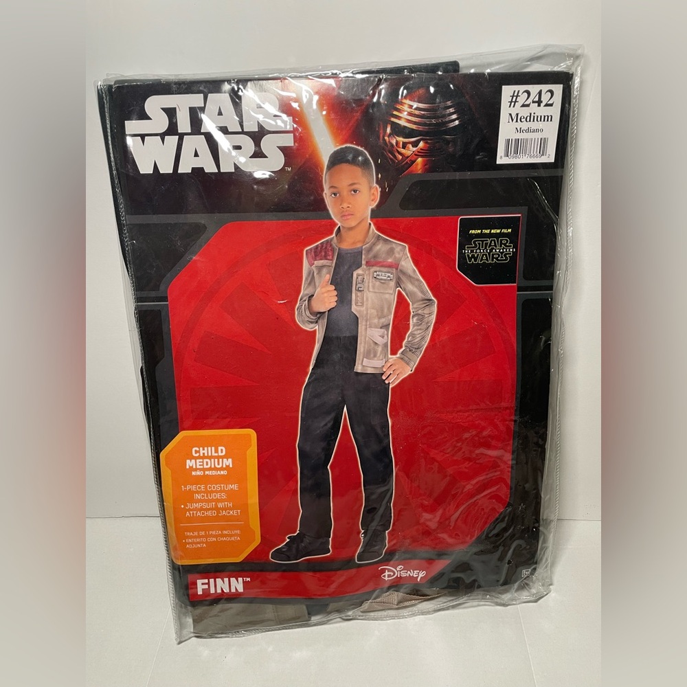 Star Wars Finn Halloween Kids Costume Size: Child Medium 8-10